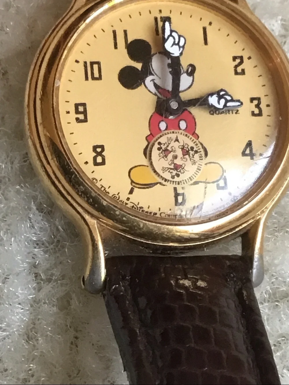 Vintage Lorus Mickey Mouse Watch with Sub-dial V802-0090 RO